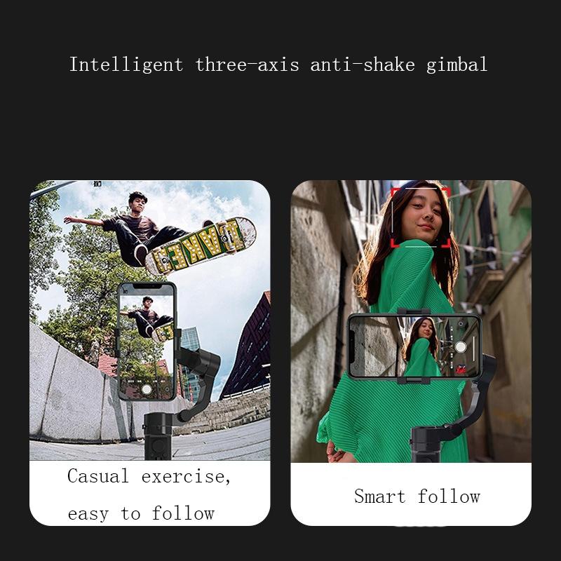 Smart Handheld Mobile Stabilizer - Anti-shake - Black