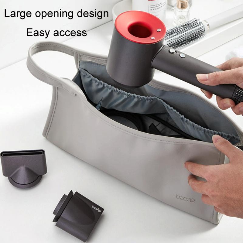 Leather Organizer for Dyson Hair Dryer - Ds001 - Gray