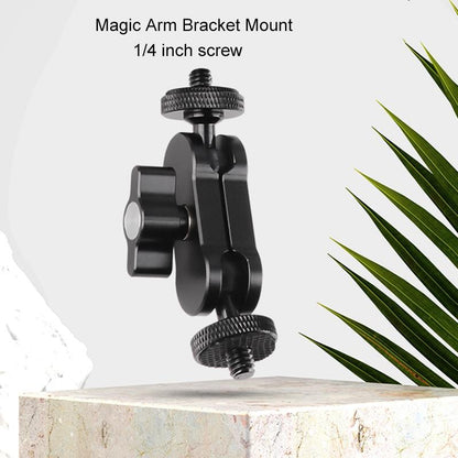 360 Pivot Magic Arm With Ball Head Bracket - Black