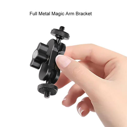 360 Pivot Magic Arm With Ball Head Bracket - Black