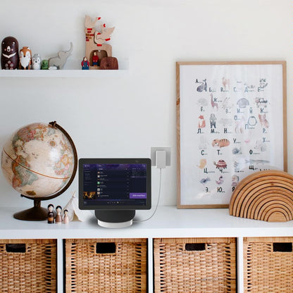 Desktop Bracket for Amazon Echo Show 10 - no Drilling Required - White