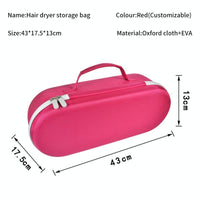 Hard Shell Storage Bag For Dyson Hd01 / Hd03 Hair Dryer Rose Red
