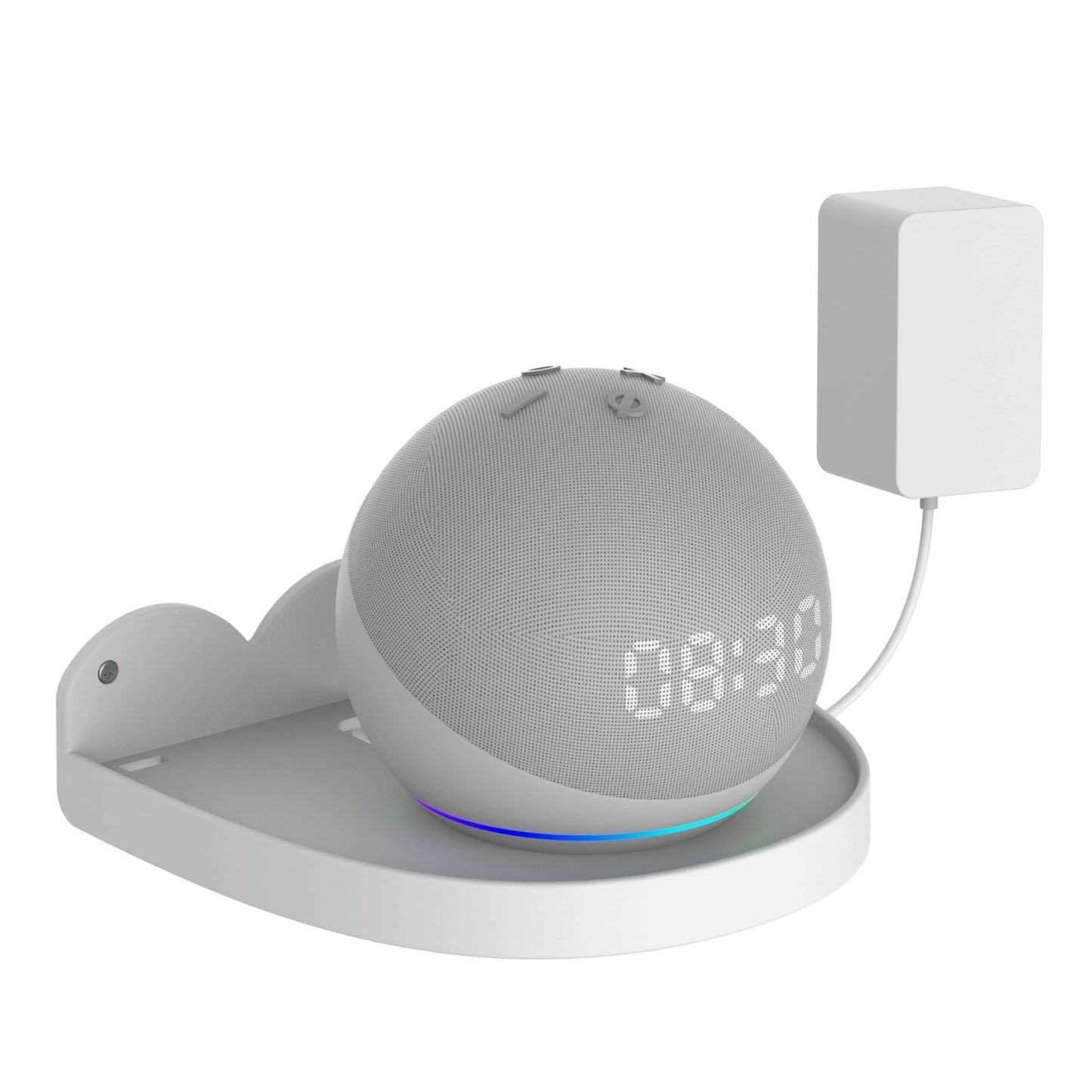 Wall Mount Set for Amazon Echo Dot 4 - 2 Pieces - White