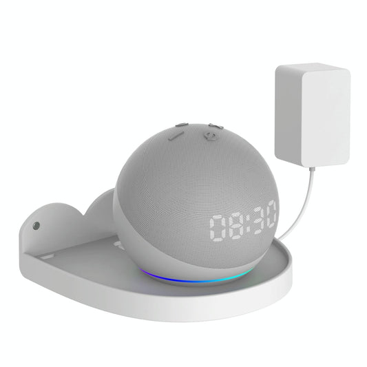 Wall Mount Set for Amazon Echo Dot 4 - 2 Pieces - White
