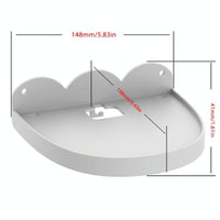 Wall Mount Set for Amazon Echo Dot 4 - 2 Pieces - White