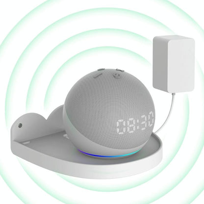 Wall Mount Set for Amazon Echo Dot 4 - 2 Pieces - White