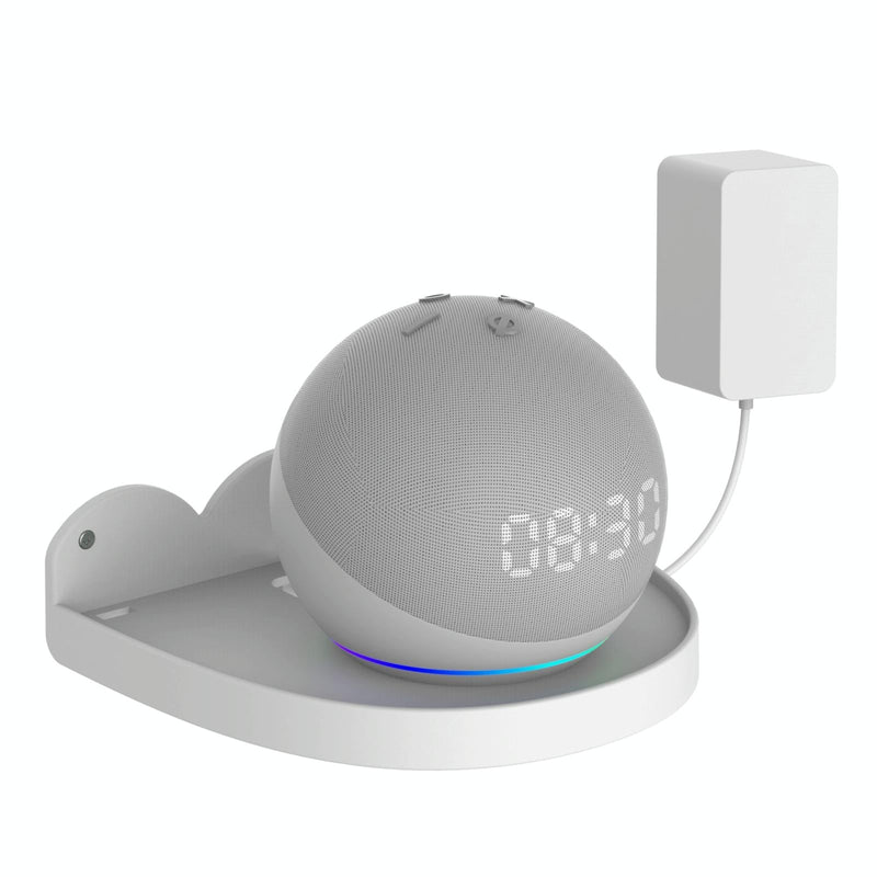 Wall Mount Set for Amazon Echo Dot 4 - 2 Pieces - White