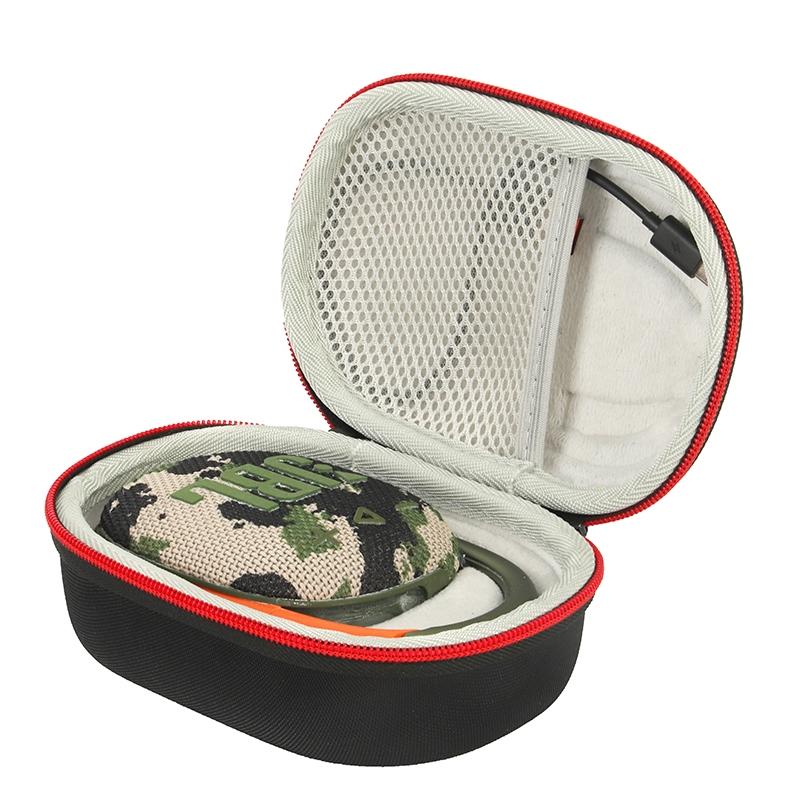 Shockproof Eva Case for Jbl Clip4 Bluetooth Speaker - Black Orange
