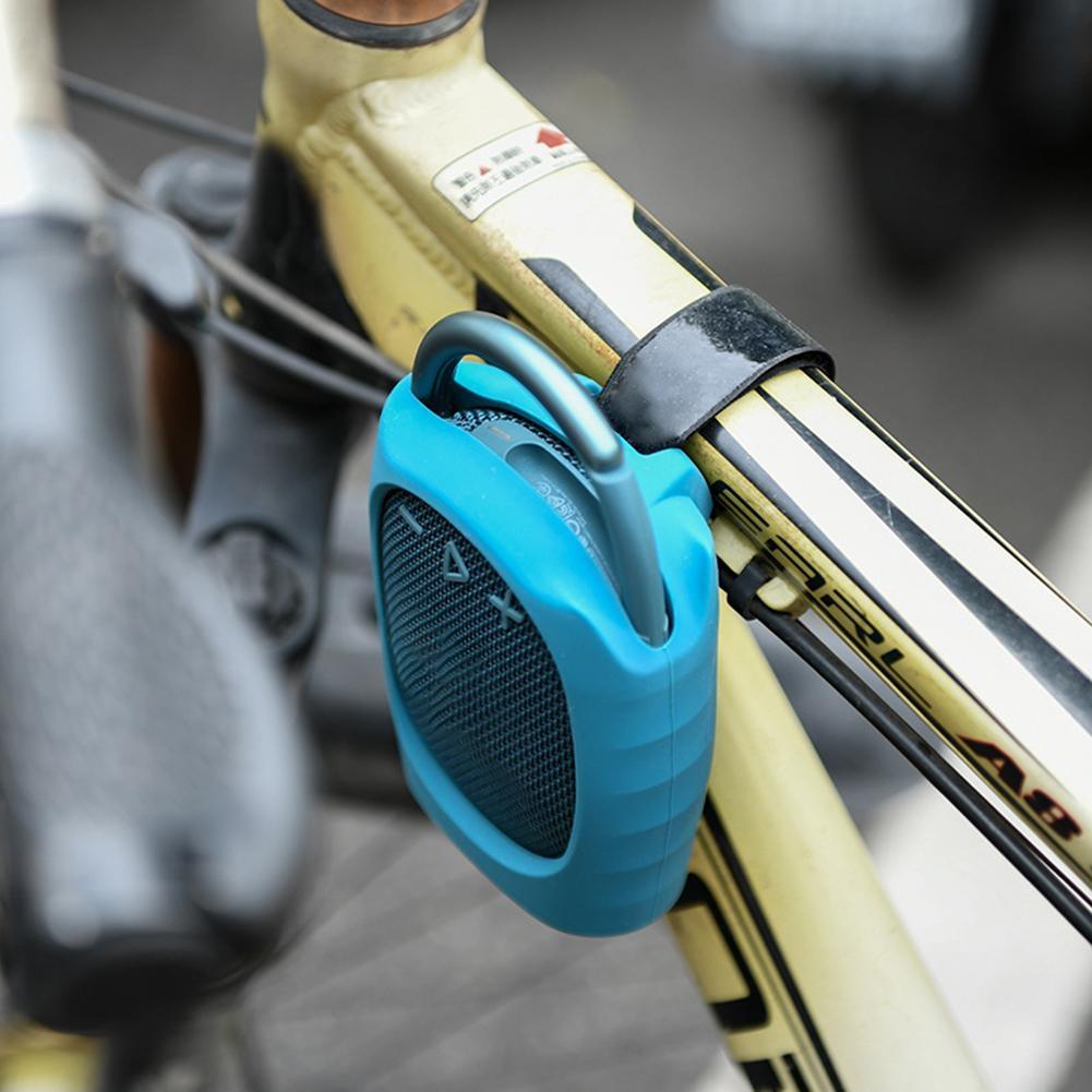 Silicone Case with Straps for Jbl Clip 4 Bluetooth Speaker - Black