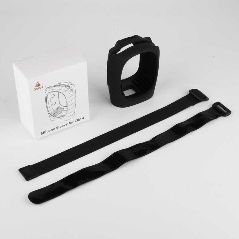 Silicone Case with Straps for Jbl Clip 4 Bluetooth Speaker - Black