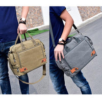 Waterproof Outdoor Laptop Bag Single Shoulder - Khaki
