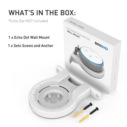 Ahastyle Wall Storage Stand - Compact and Versatile - White - For Amazon Echo Dot 3/4