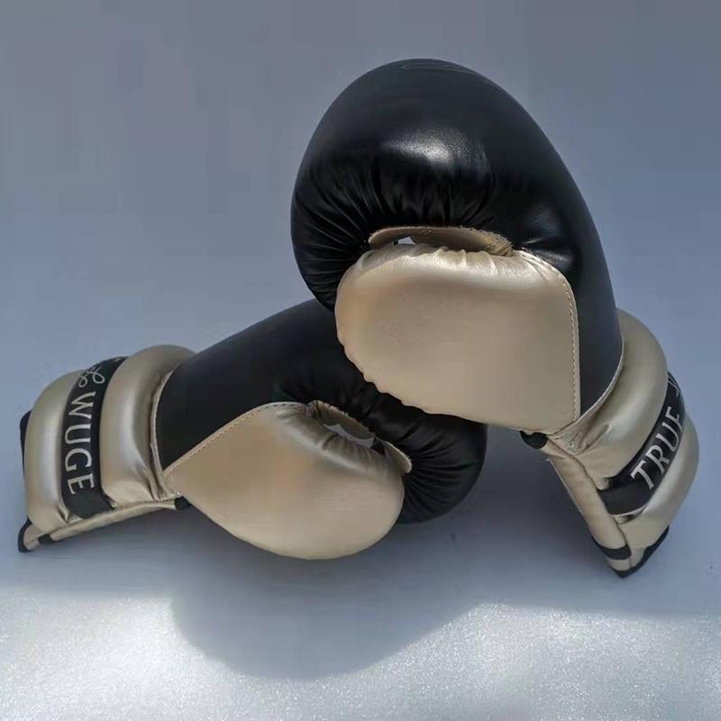 Half Finger Boxing Gloves For Sanda And Free Fighting - Black / Gold