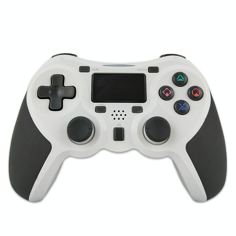 Wireless Bluetooth Game Controller for Ps4 - Rubberized - White
