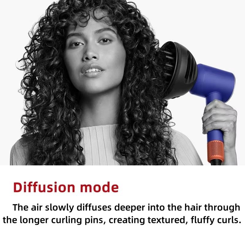2 In 1 Diffuser For Dyson Hd01 Hd16 Hair Dryers Wave+Curl Attachment Gray