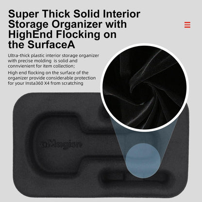 Hard Shell Storage Bag for Insta360 X4 Camera - Gray