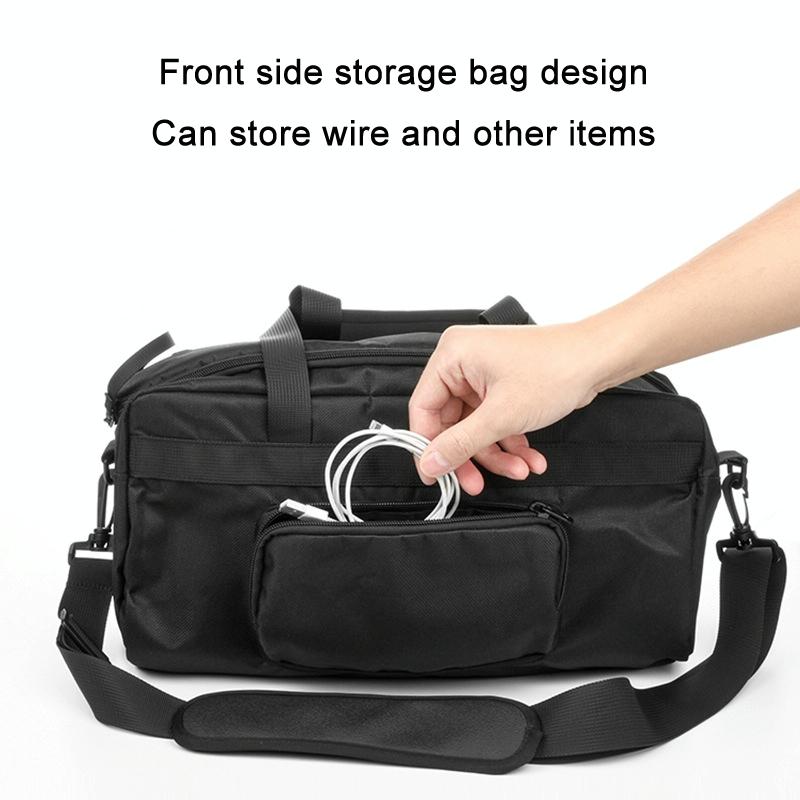 Double Zipper Speaker Storage Bag for Jbl Xtreme - Adjustable Black