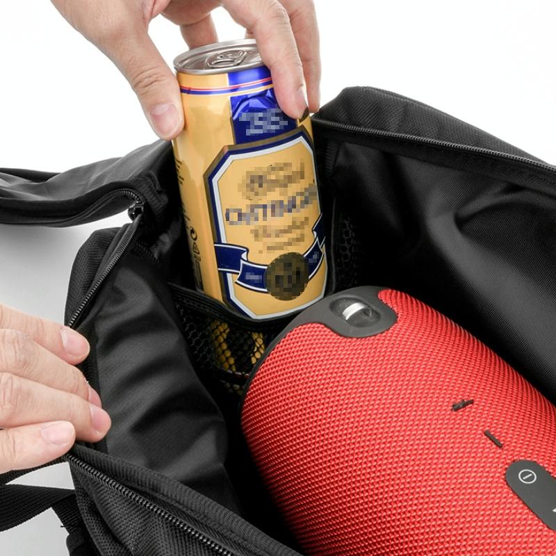 Double Zipper Speaker Storage Bag for Jbl Xtreme - Adjustable Black