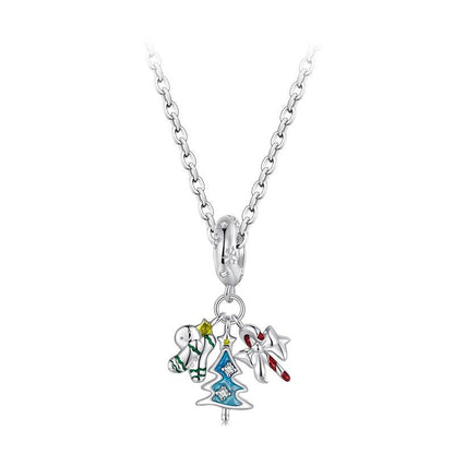 925 Sterling Silver Gingerbread Man Pendant Scc2914