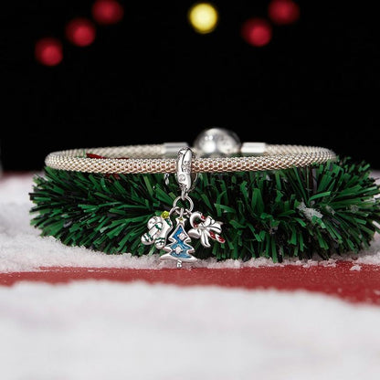 925 Sterling Silver Gingerbread Man Pendant Scc2914