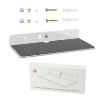 Bluetooth Speaker Wall Storage Bracket - Home Living Room Organizer - White