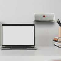 Bluetooth Speaker Wall Storage Bracket - Home Living Room Organizer - White