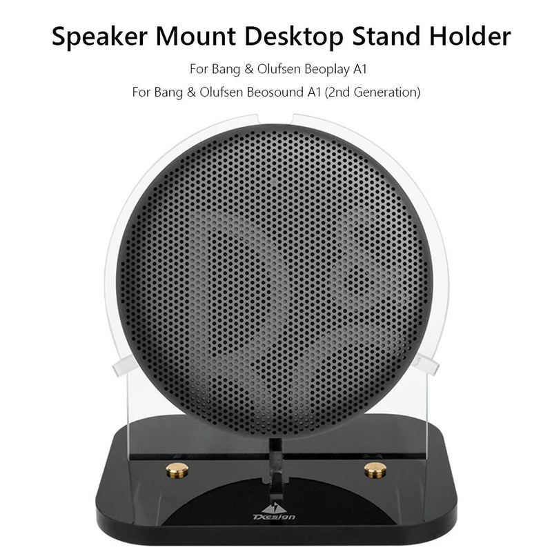 Acrylic Desktop Stand for b & o Beoplay A1 / Beosound A1 2nd Speaker - Black