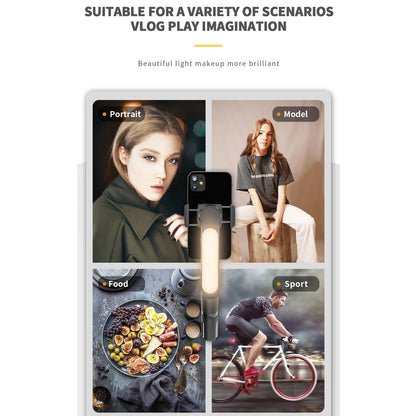 Mini Folding Gimbal Stabilizer with Tripod - Black