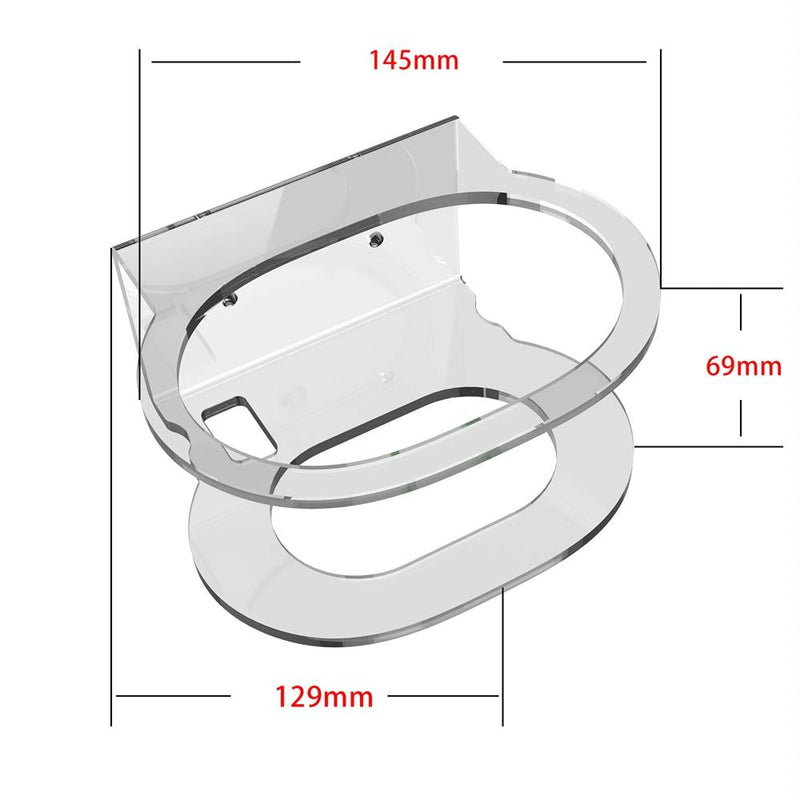 Pair of Wall Mounts for Google Nest Audio - Clear White