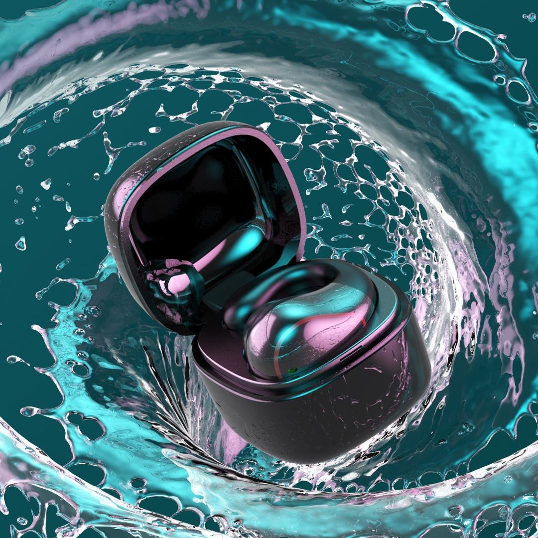 Wireless Bone Conduction Earphone with Bluetooth 5.0 - Black