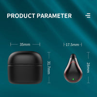 Wireless Bone Conduction Earphone with Bluetooth 5.0 - Black