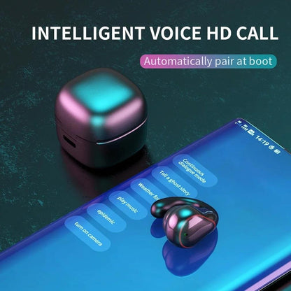 Wireless Bone Conduction Earphone with Bluetooth 5.0 - Black