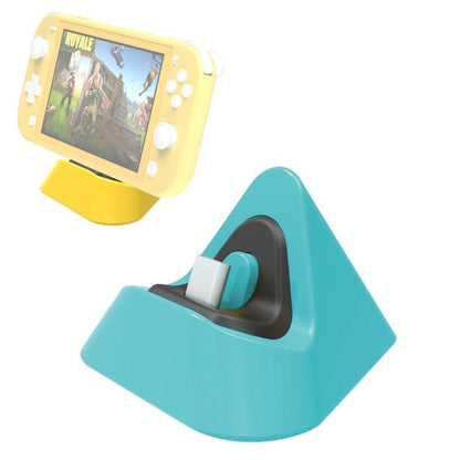 2-Pack Portable Triangle Charger For Nintendo Switch / Lite - Yellow