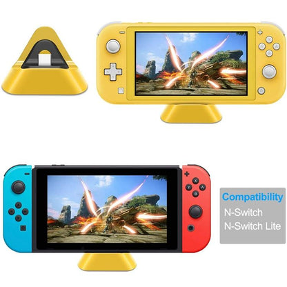 2-Pack Portable Triangle Charger For Nintendo Switch / Lite - Yellow