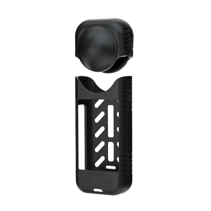 Silicone Shockproof Case and Lens Cover for Insta360 X4 by Sunnylife - Black - Lens Body Cover Kit