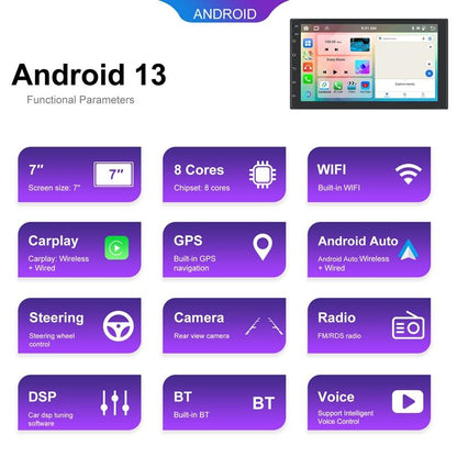 Universal Wireless Carplay Car Navigation Center - 13.0 Monitor - Standard 9Inch