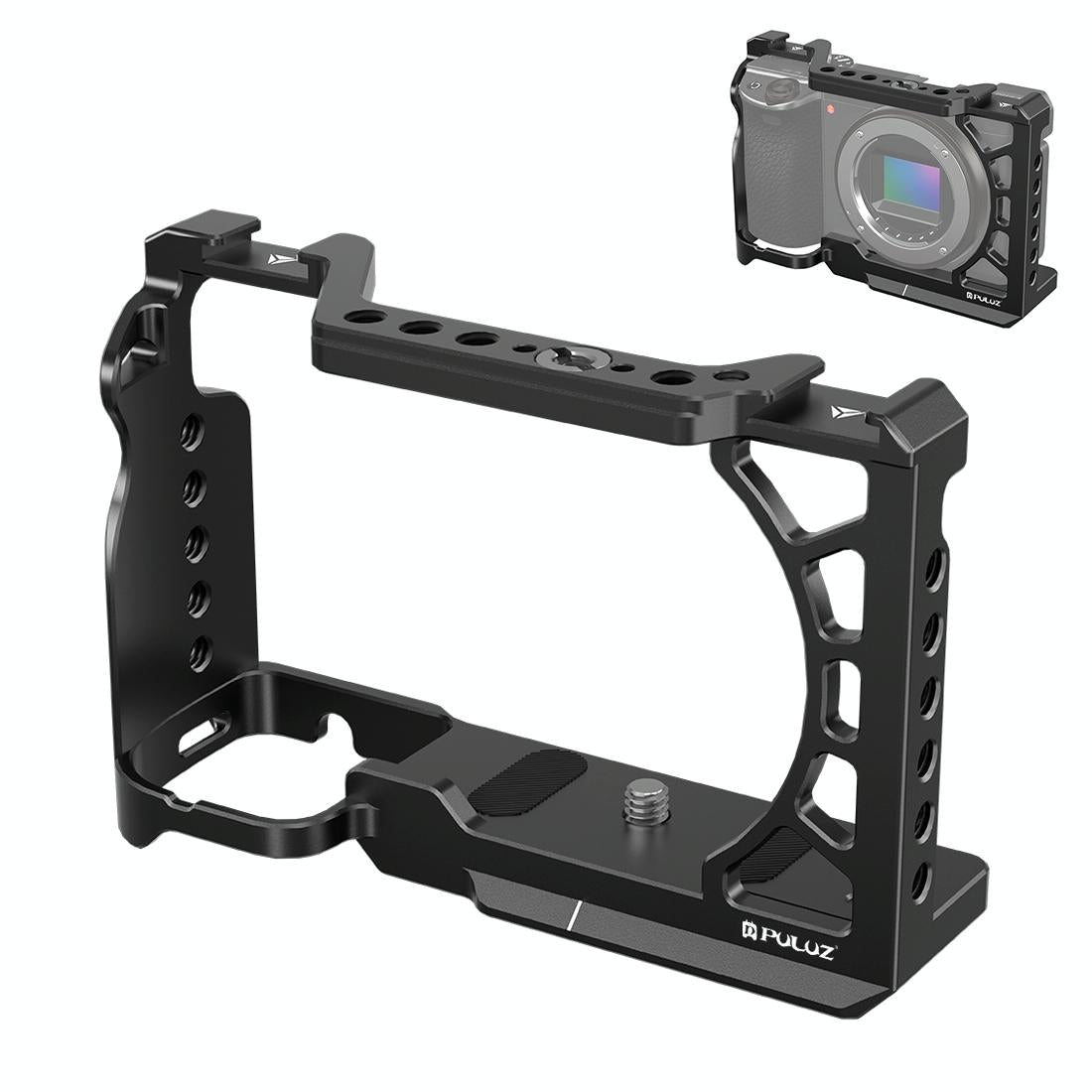 Metal Camera Cage For Sony A6500 / A6400 / A6300 / A6000 - Stabilizer Rig Black