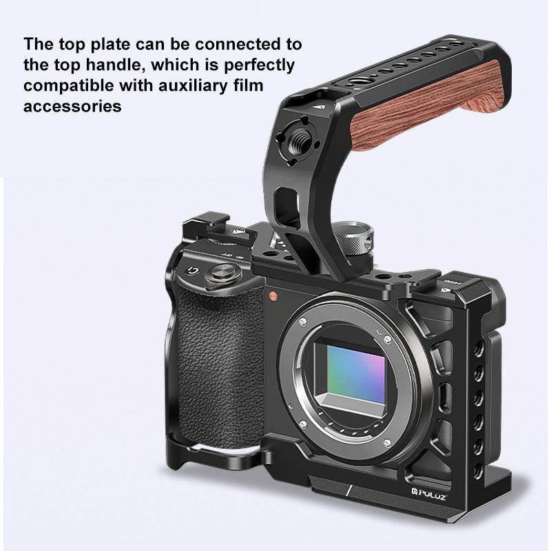 Metal Camera Cage For Sony A6500 / A6400 / A6300 / A6000 - Stabilizer Rig Black