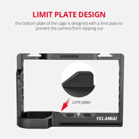 Video Camera Cage Stabilizer - Black for Sony Alpha 7C