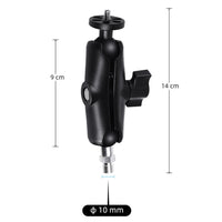 Universal Motorcycle Mount for Action Cameras with Tripod Adapter and Screw - 9cm