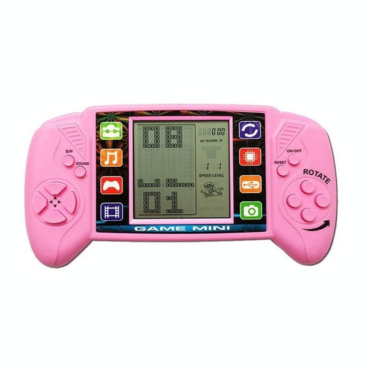 Kids Handheld Game Console With Large Screen - Electronic Toy - Pink