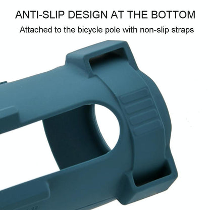 Jbl Flip 6 Speaker Bag with Shoulder Strap - Silicone Case for Travel - Blue