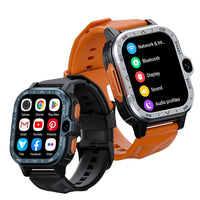 2.02 Inch Android 8.1 Full Network Wifi Card Bluetooth Smart Watch - Silver