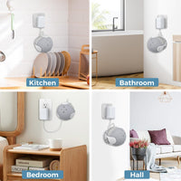 Wall Storage Stand for Amazon Echo Dot with Ahastyle Speaker - Fits 4th and 5th Gen - Black