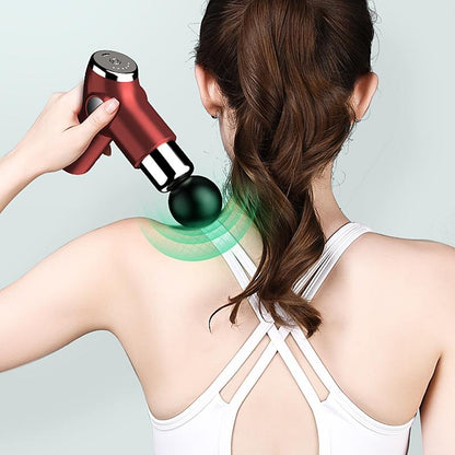 Compact Muscle Massage Gun For Relaxation - Silver Gray