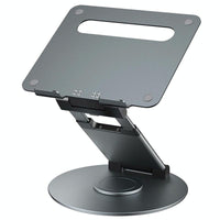Adjustable 360 Degree Rotating Laptop Stand for 10-17 Inch Devices - Grey