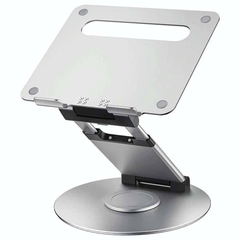 Adjustable 360 Degree Rotating Laptop Stand for 10-17 Inch Devices - Grey