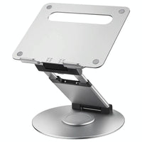 Adjustable 360 Degree Rotating Laptop Stand for 10-17 Inch Devices - Grey