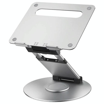 Adjustable 360 Degree Rotating Laptop Stand for 10-17 Inch Devices - Grey
