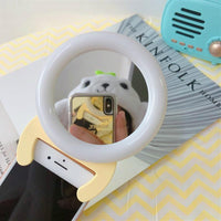 Portable Handheld Live Light for Mobile Self-timer - White